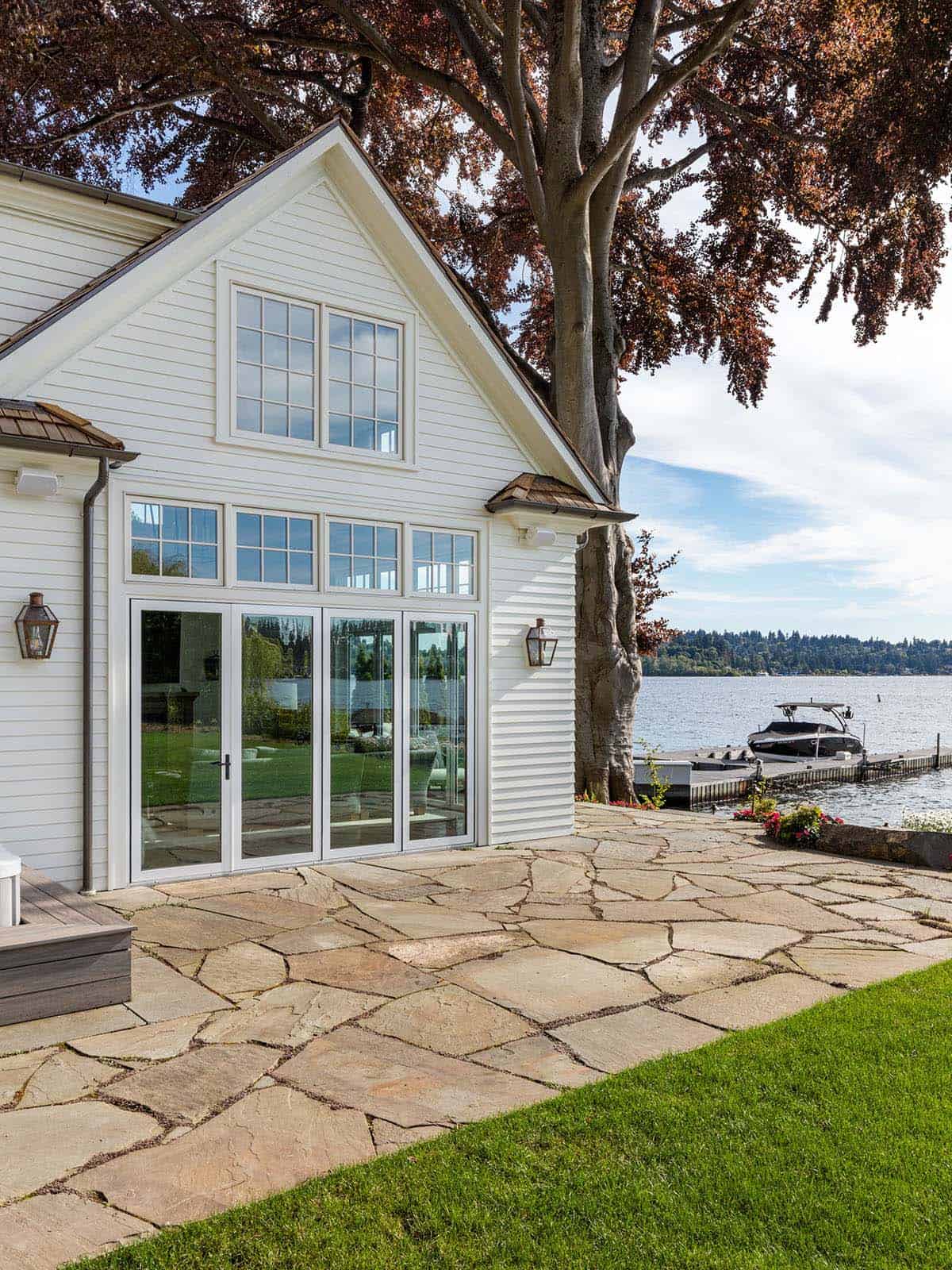lakeside cottage home exterior