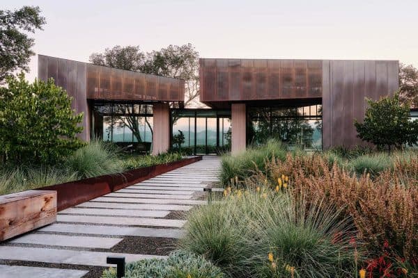 featured posts image for Three copper-clad pavilions define this dramatic house in Sonoma Valley