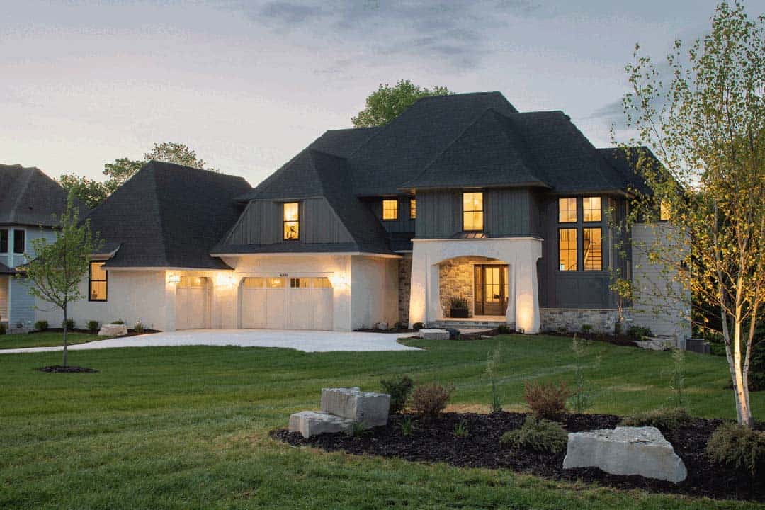 modern European-inspired home exterior