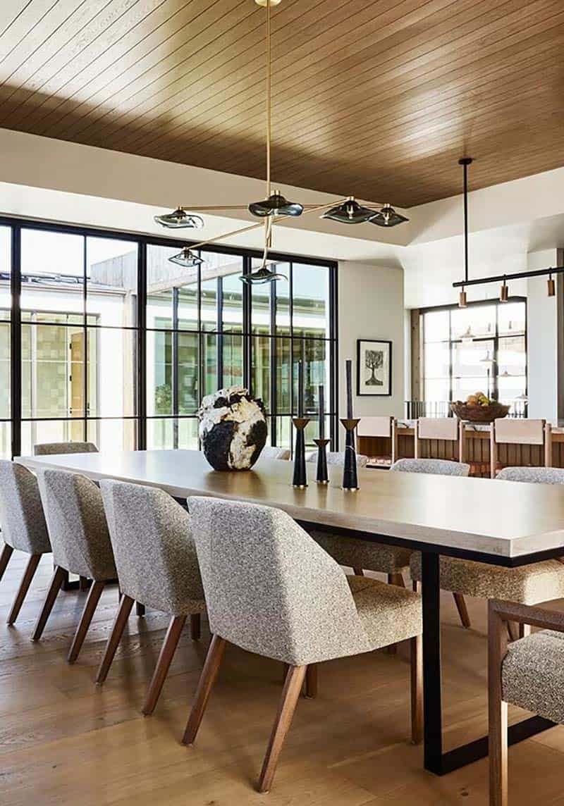organic modern dining room