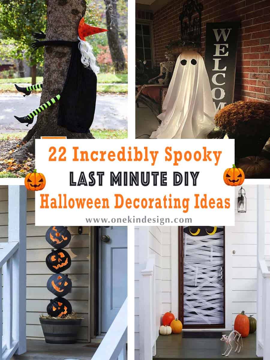 22 Incredibly Spooky Last Minute DIY Halloween Decorating Ideas