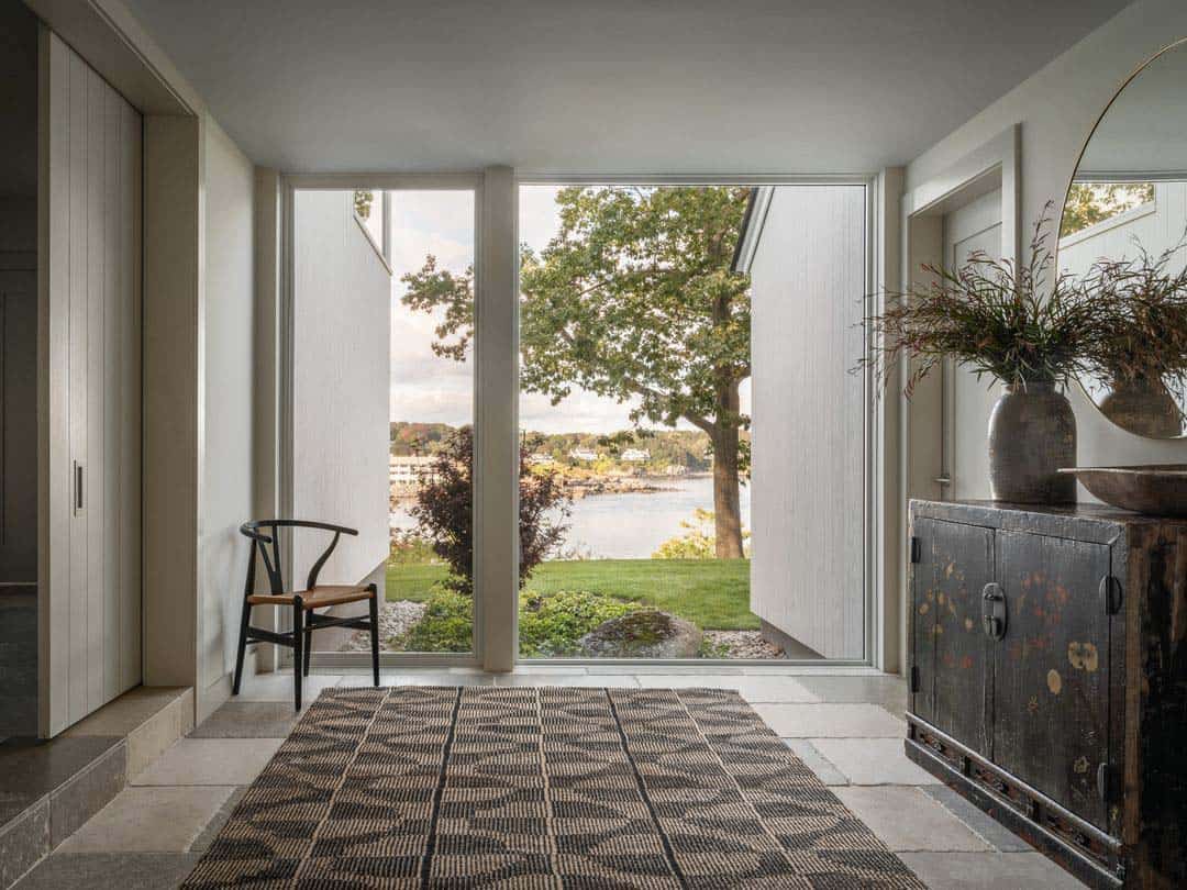 contemporary coastal home entry