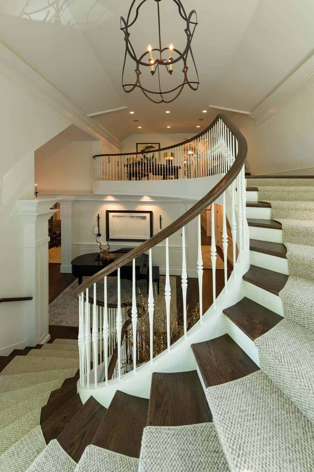 contemporary curved staircase