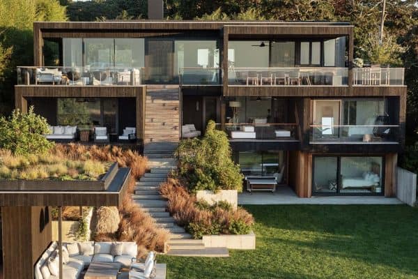 featured posts image for Charred wood oceanside home in Montauk beautifully terraces down a hillside