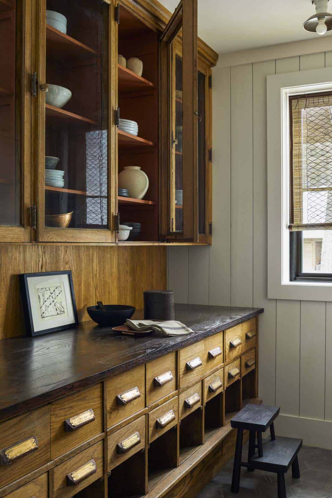 modern rustic kitchen pantry