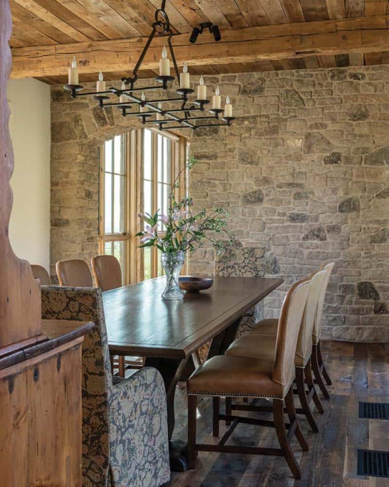 modern rustic dining room