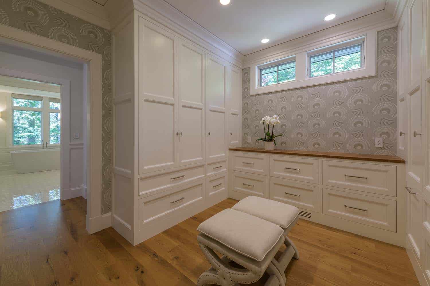 traditional walk-in closet