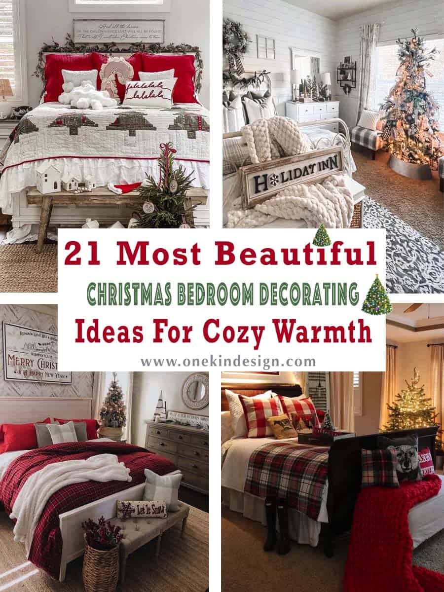 beautiful Christmas bedroom decorating ideas