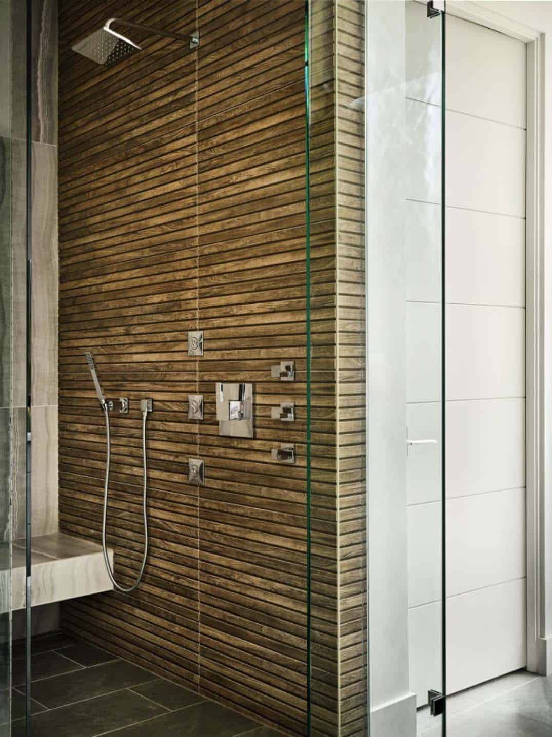 casual modern bathroom shower