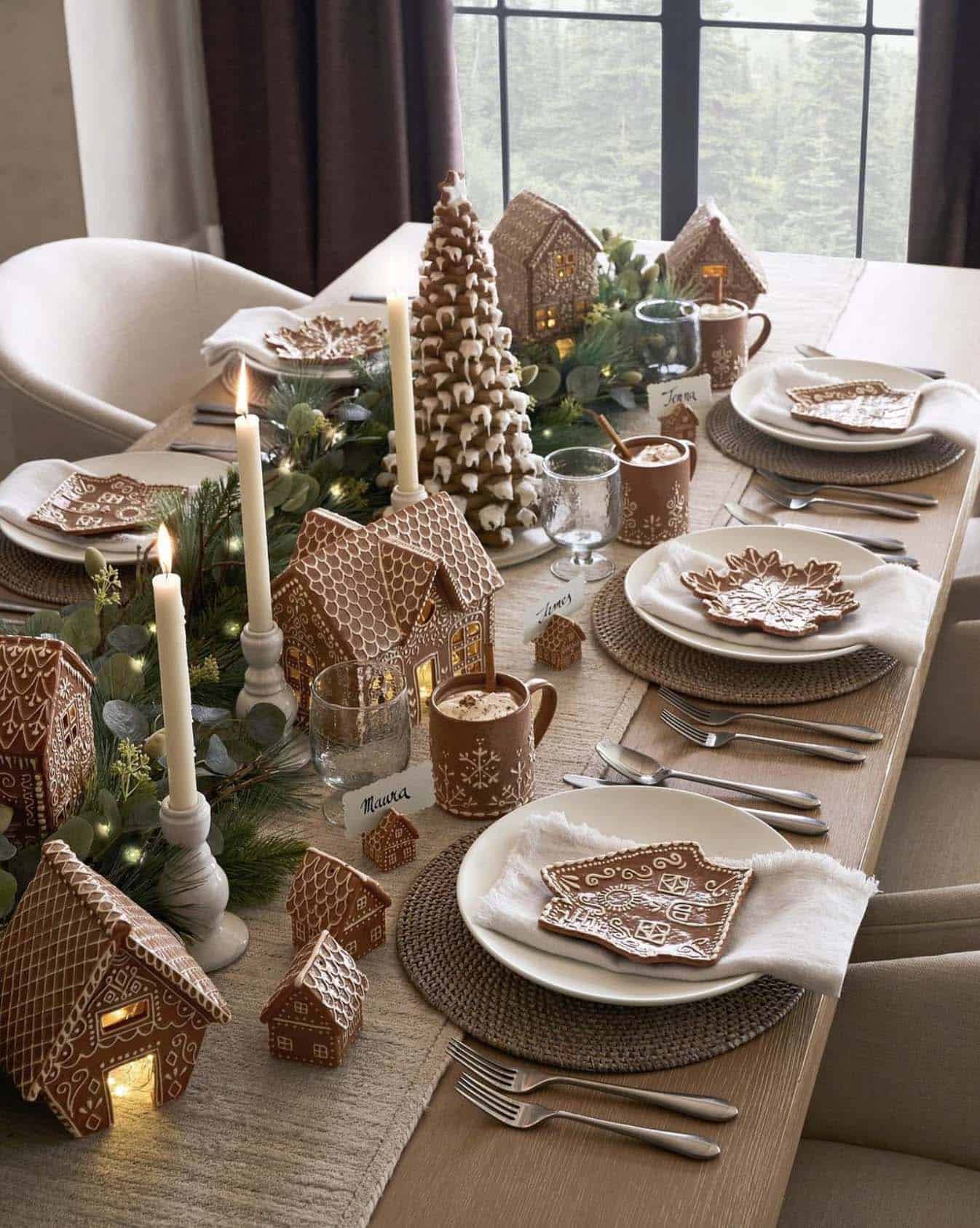 gingerbread inspired dining room table