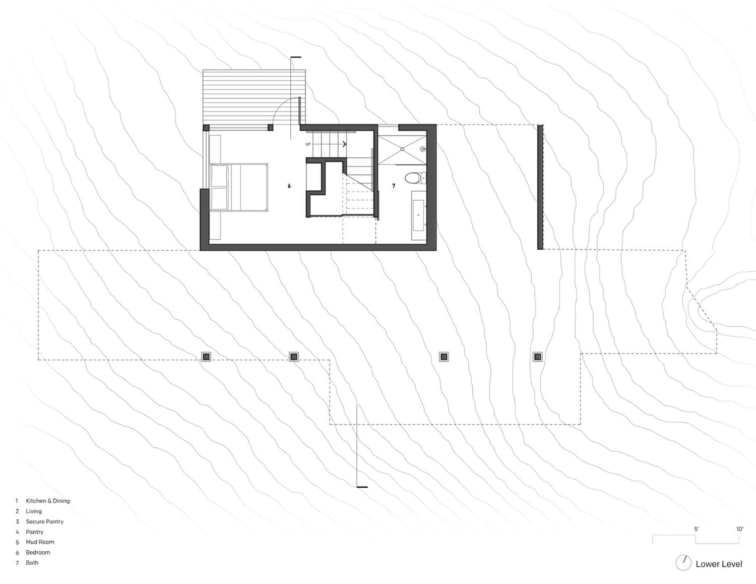 contemporary mountain cabin floor plan