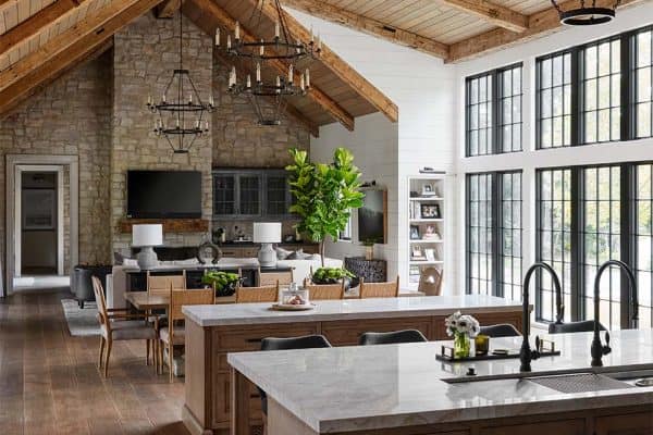 featured posts image for Inside a rugged yet refined contemporary farmhouse in the Chicago suburbs
