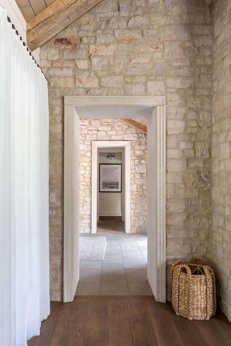 contemporary farmhouse hallway