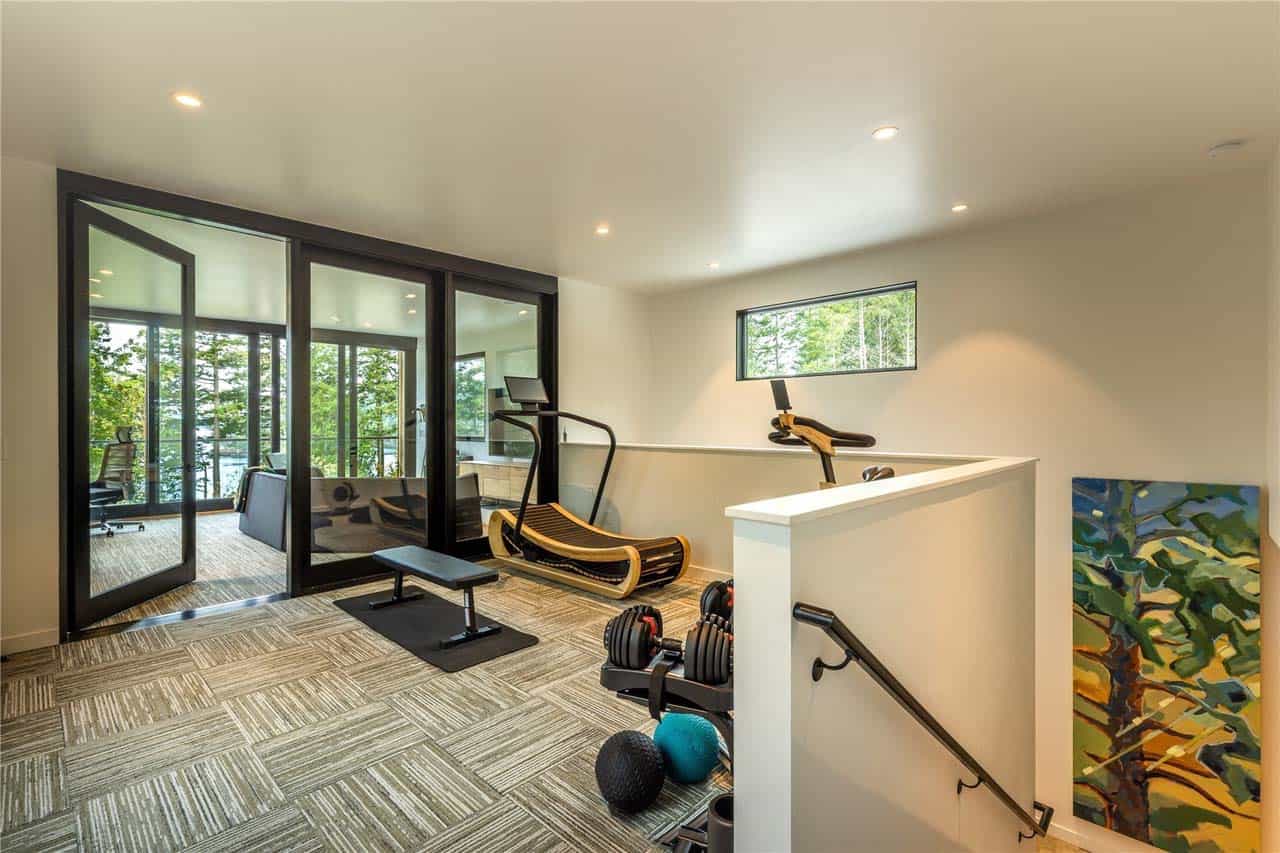 contemporary home gym