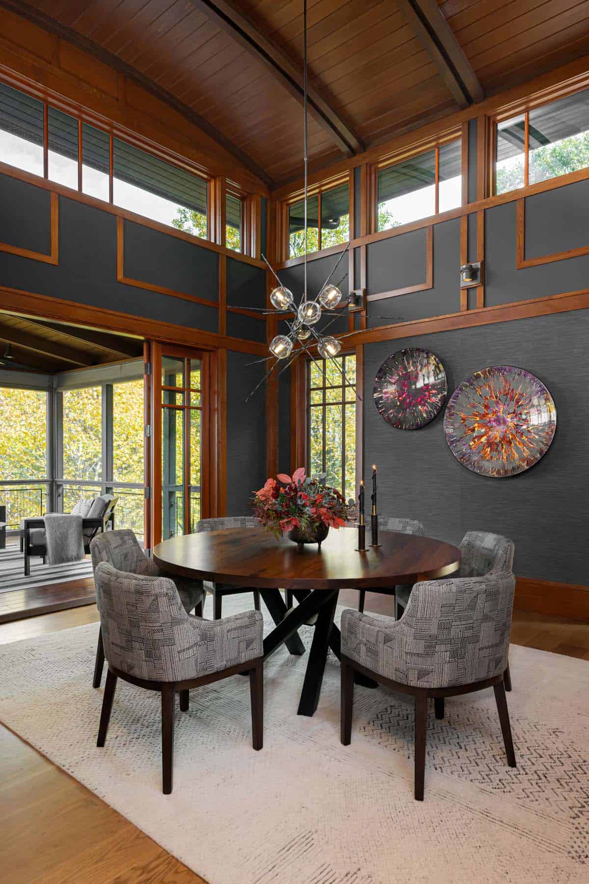 contemporary craftsman style dining room