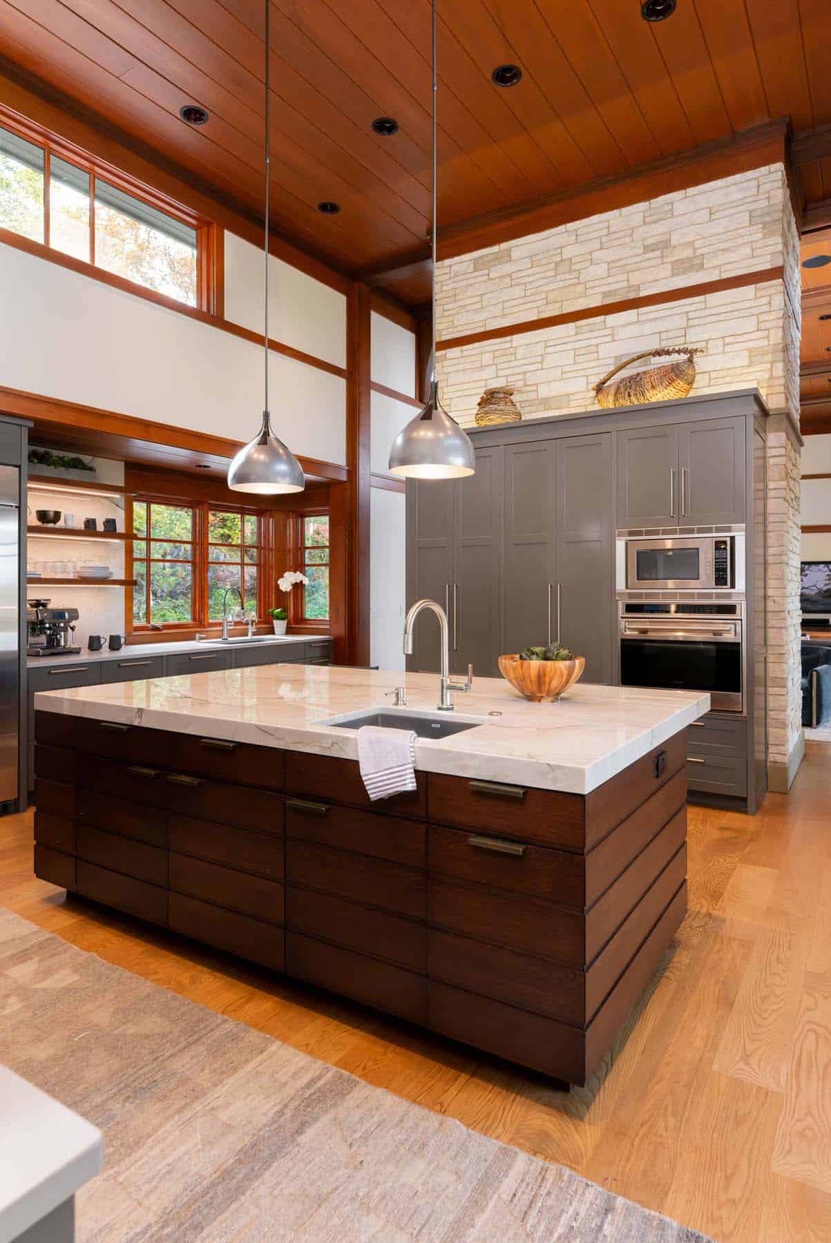 contemporary craftsman style kitchen