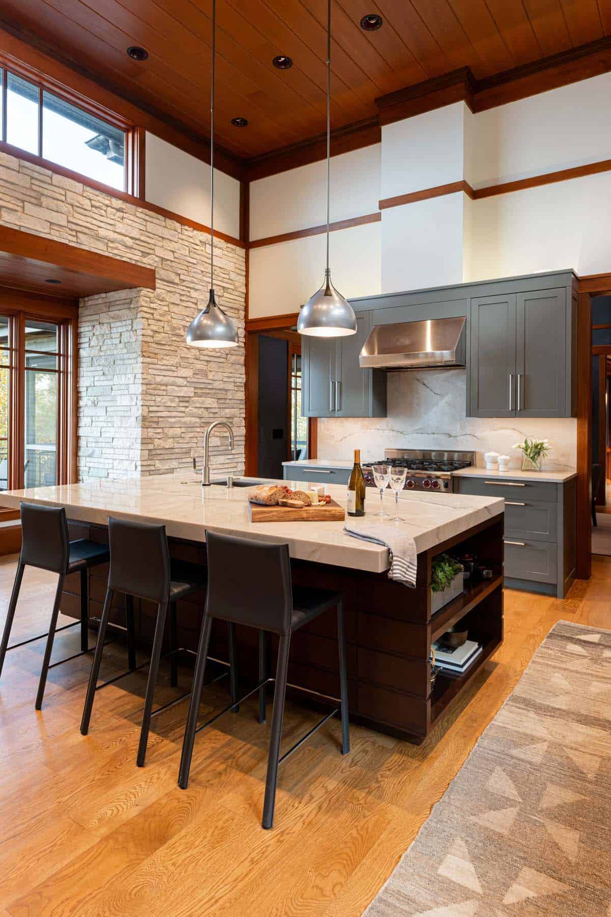 contemporary craftsman style kitchen