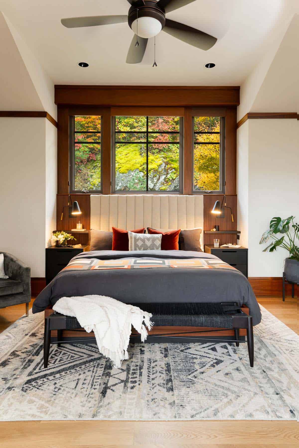 contemporary craftsman style bedroom