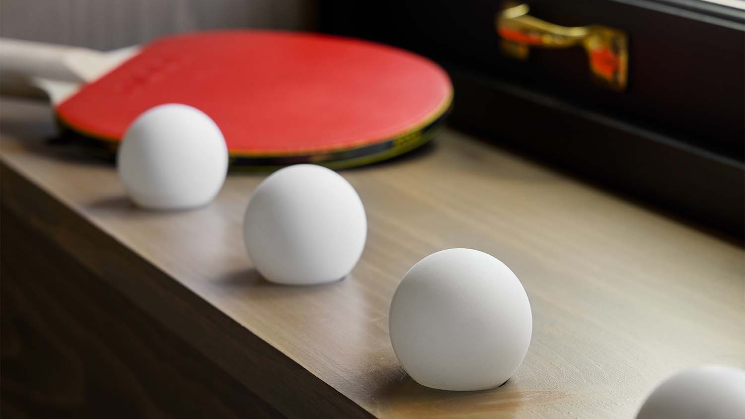 rustic family room ping pong table detail