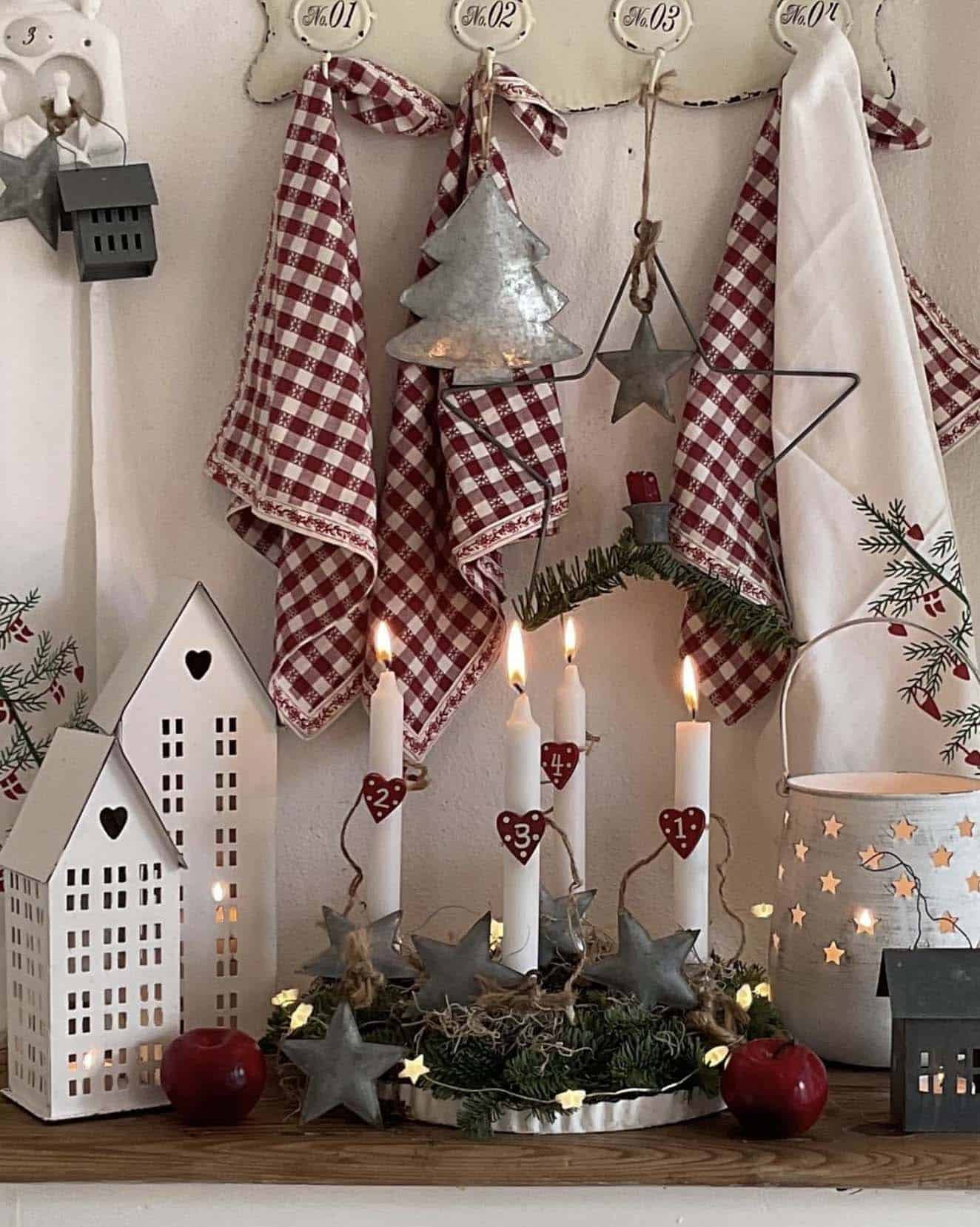 rustic country style christmas decorations