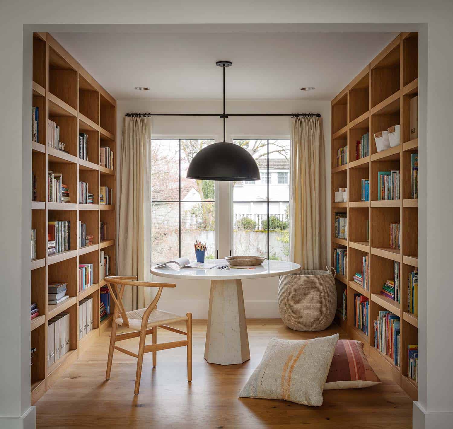 modern home library