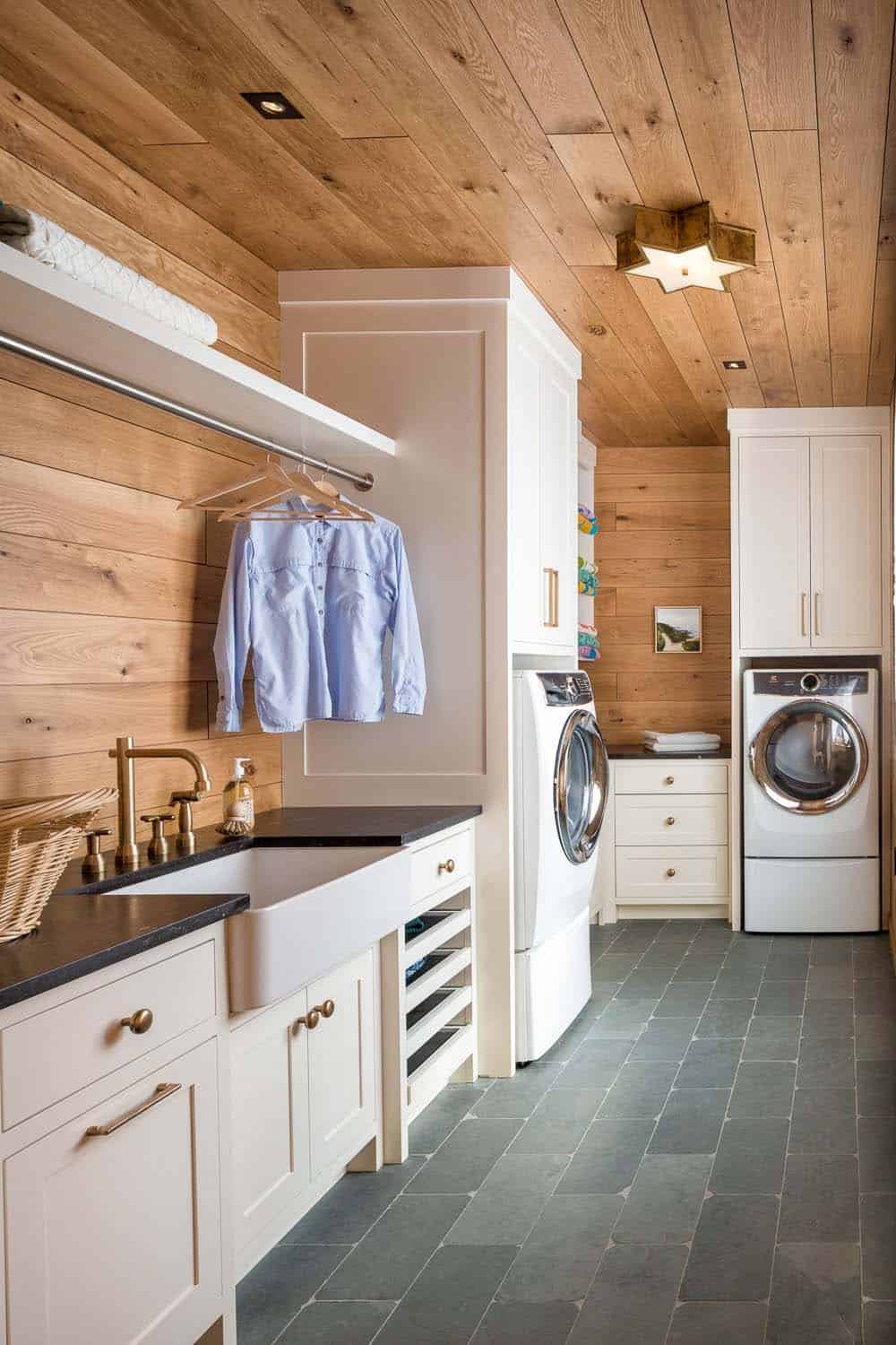 moden rustic laundry room