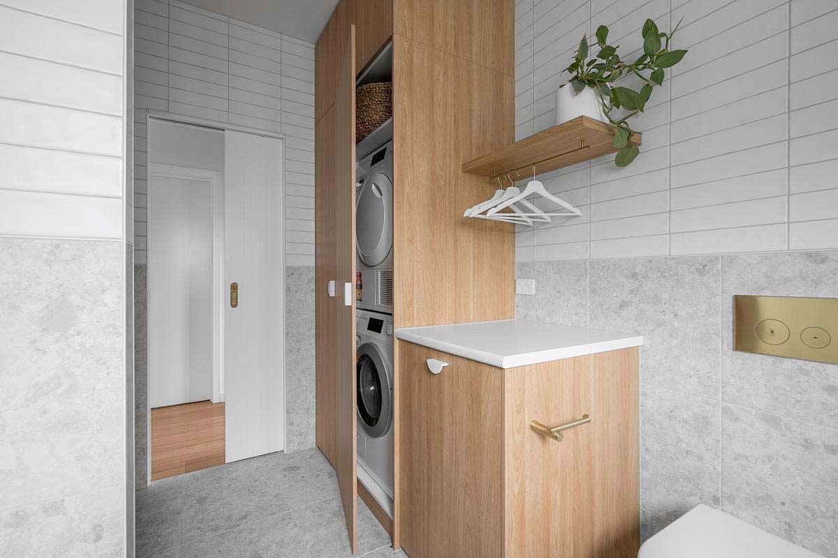 Scandinavian style laundry room
