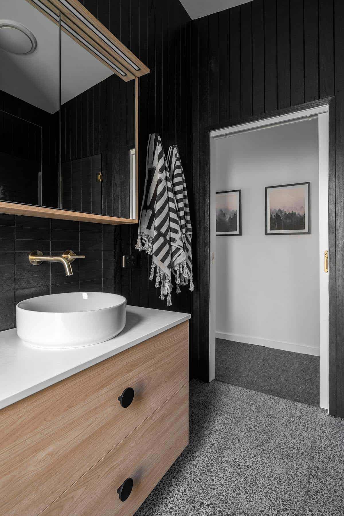 Scandinavian style bathroom vanity