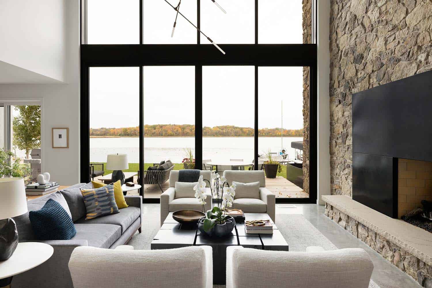 Scandinavian midcentury modern living room