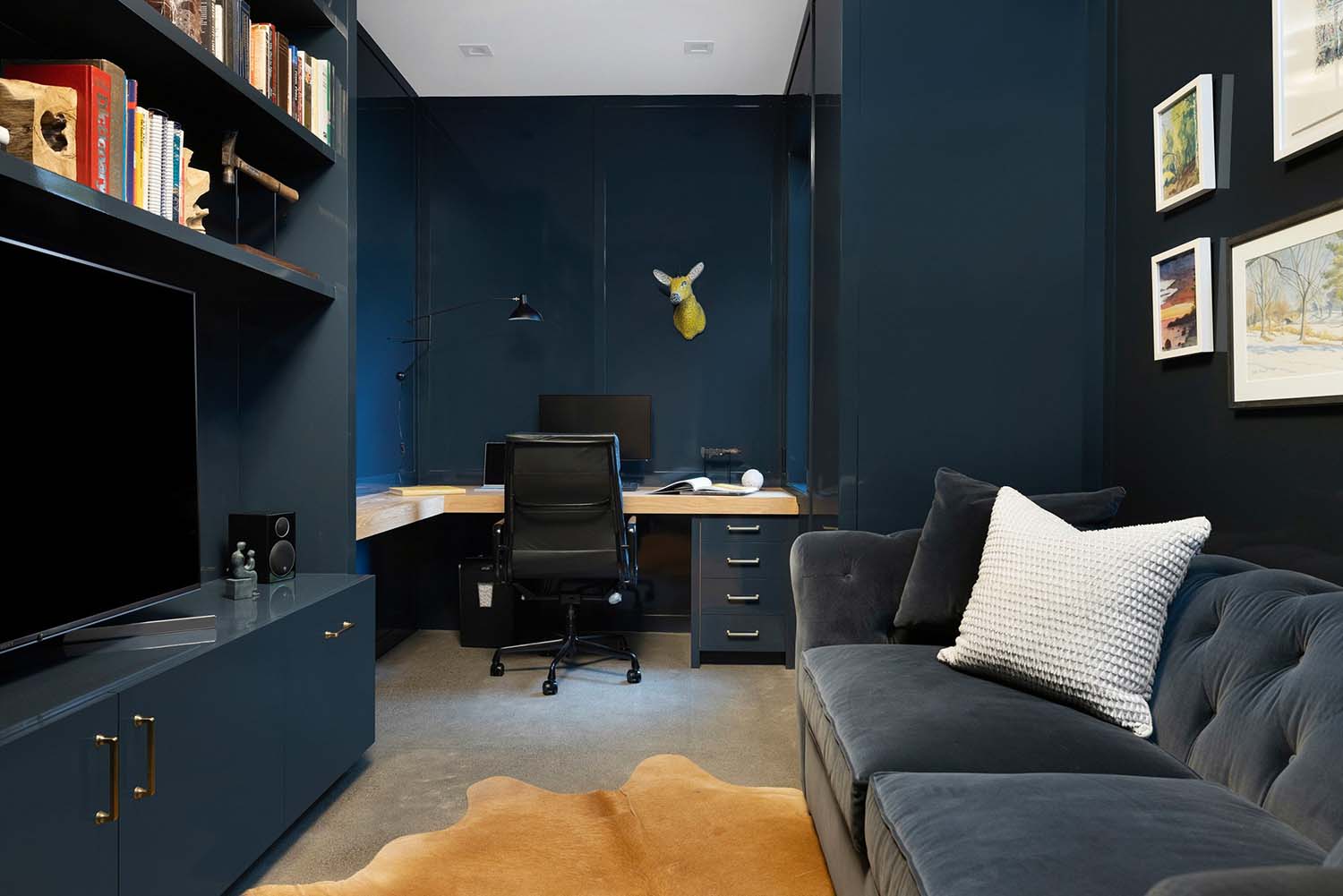 Scandinavian midcentury modern home office
