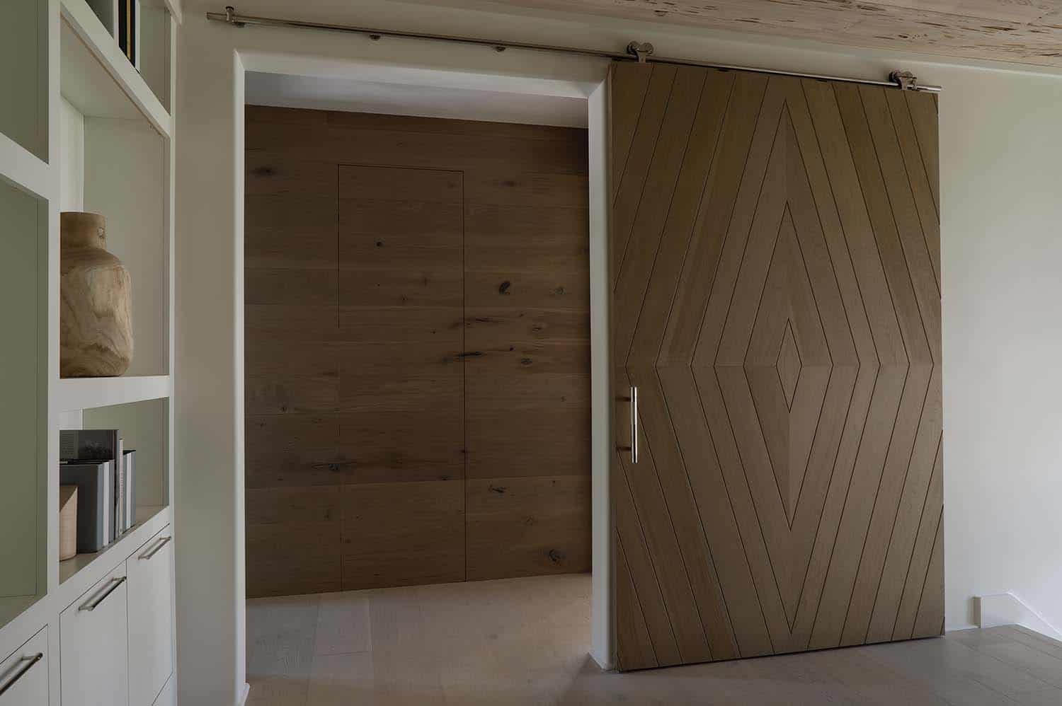 coastal style sliding barn door