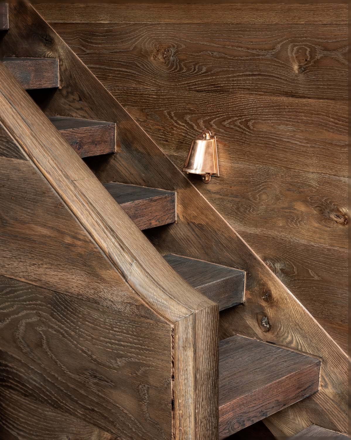 rustic staircase detail