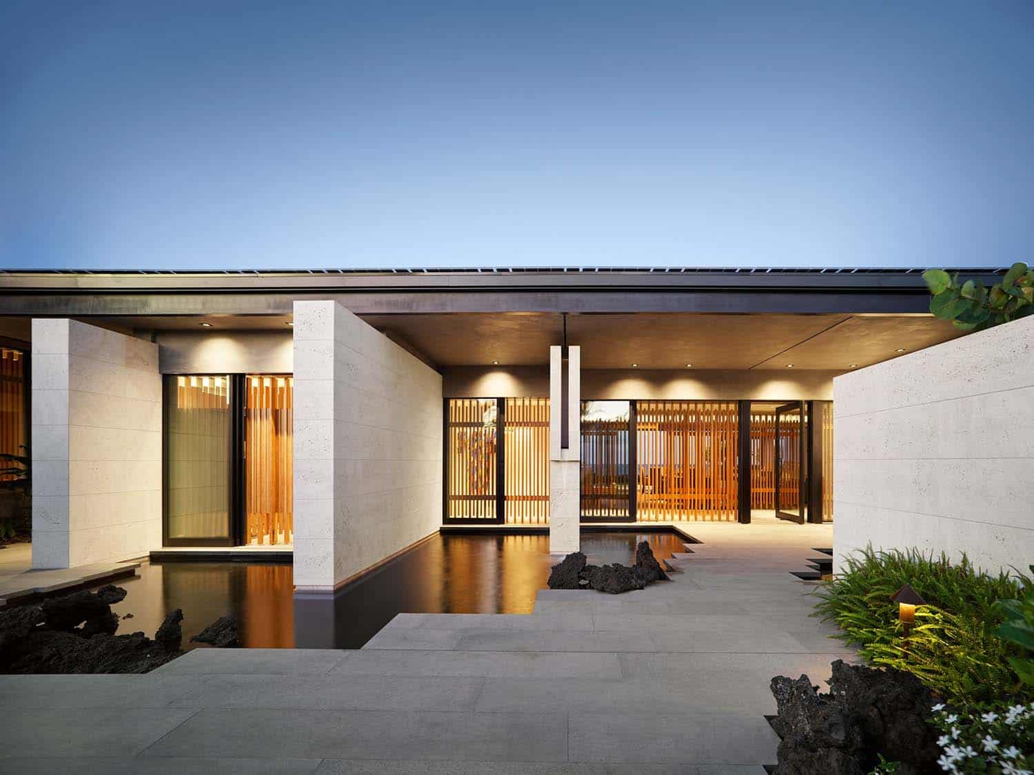 modern coastal style home exterior