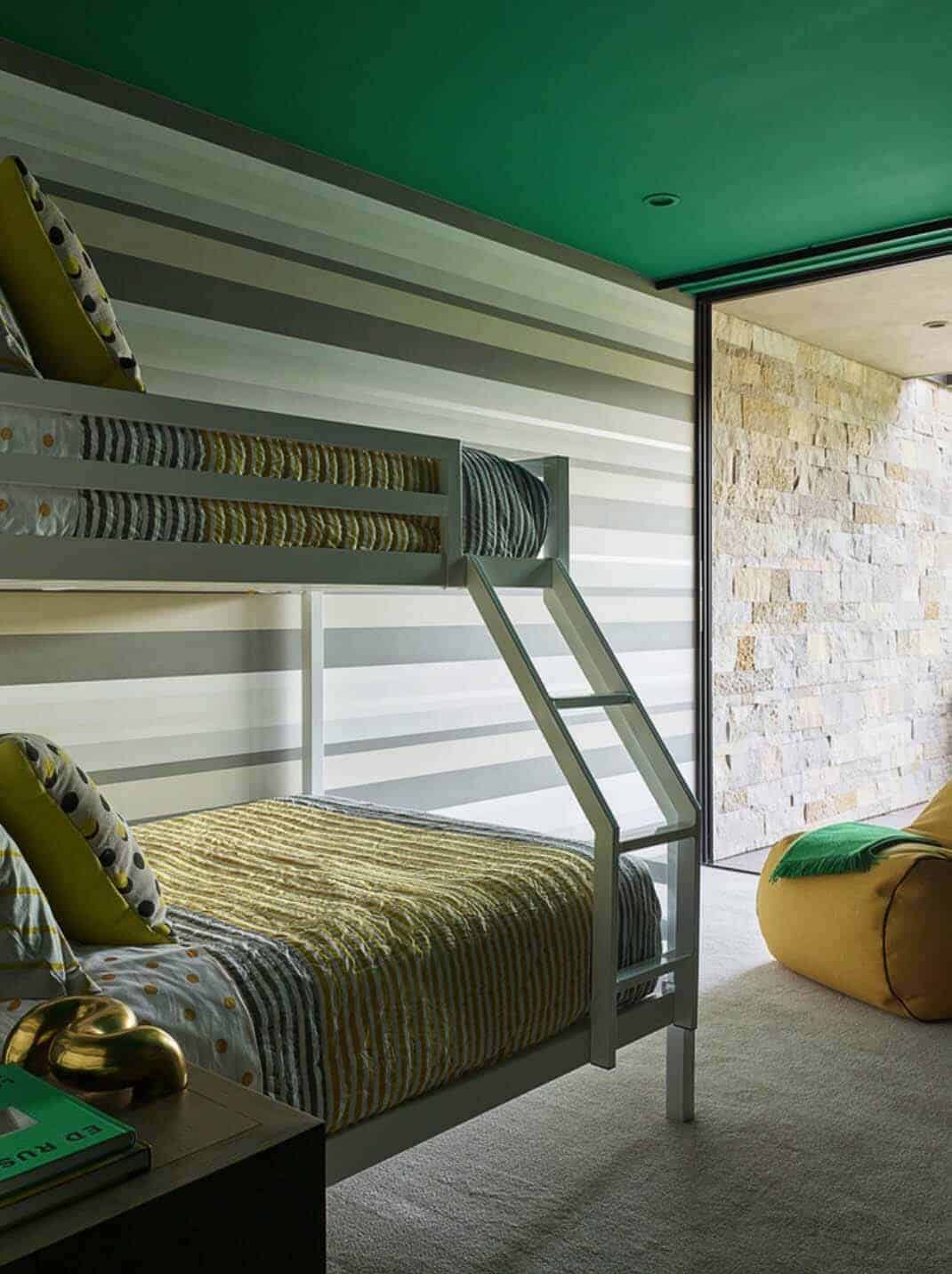 modern kids bunk bedroom