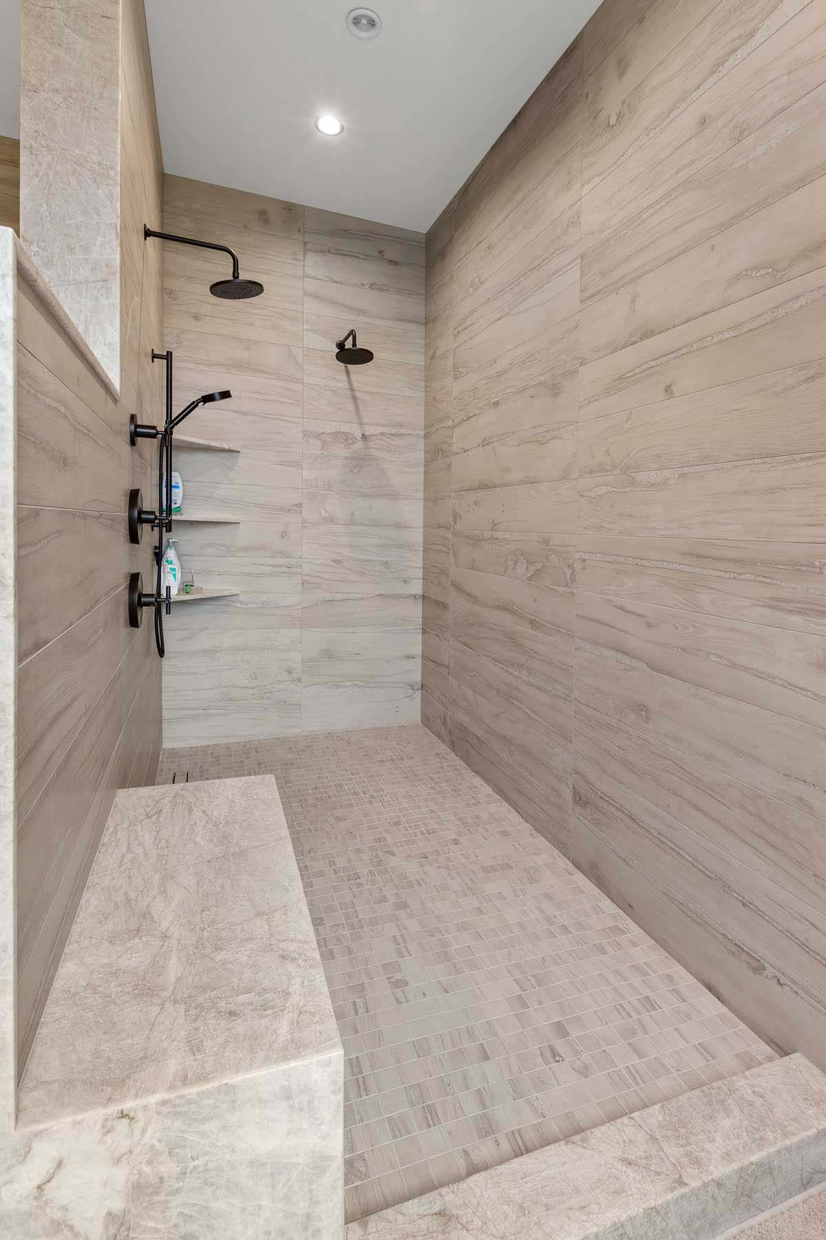 modern elegant bathroom shower