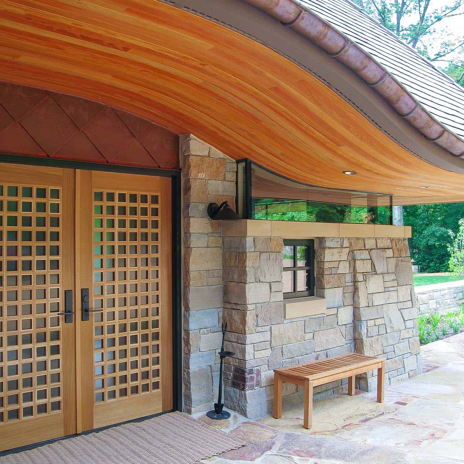 modern cottage exterior entry
