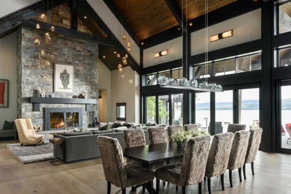 featured posts image for A mountain modern style home with serene views over Flathead Lake, Montana