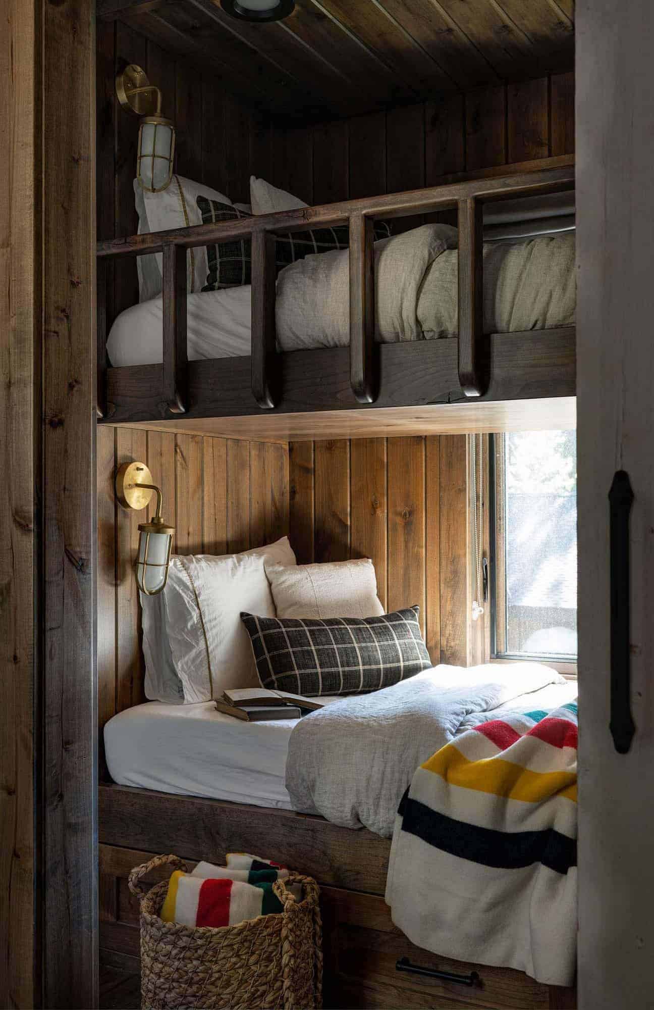 modern rustic bunk bed