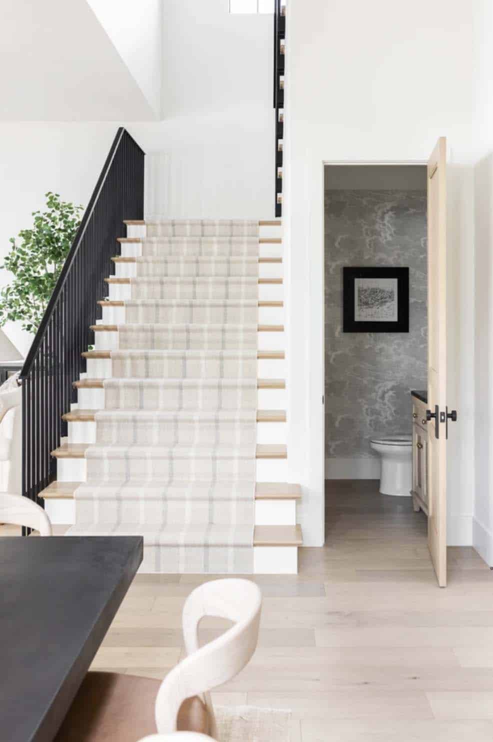 rustic modern coastal style staircase