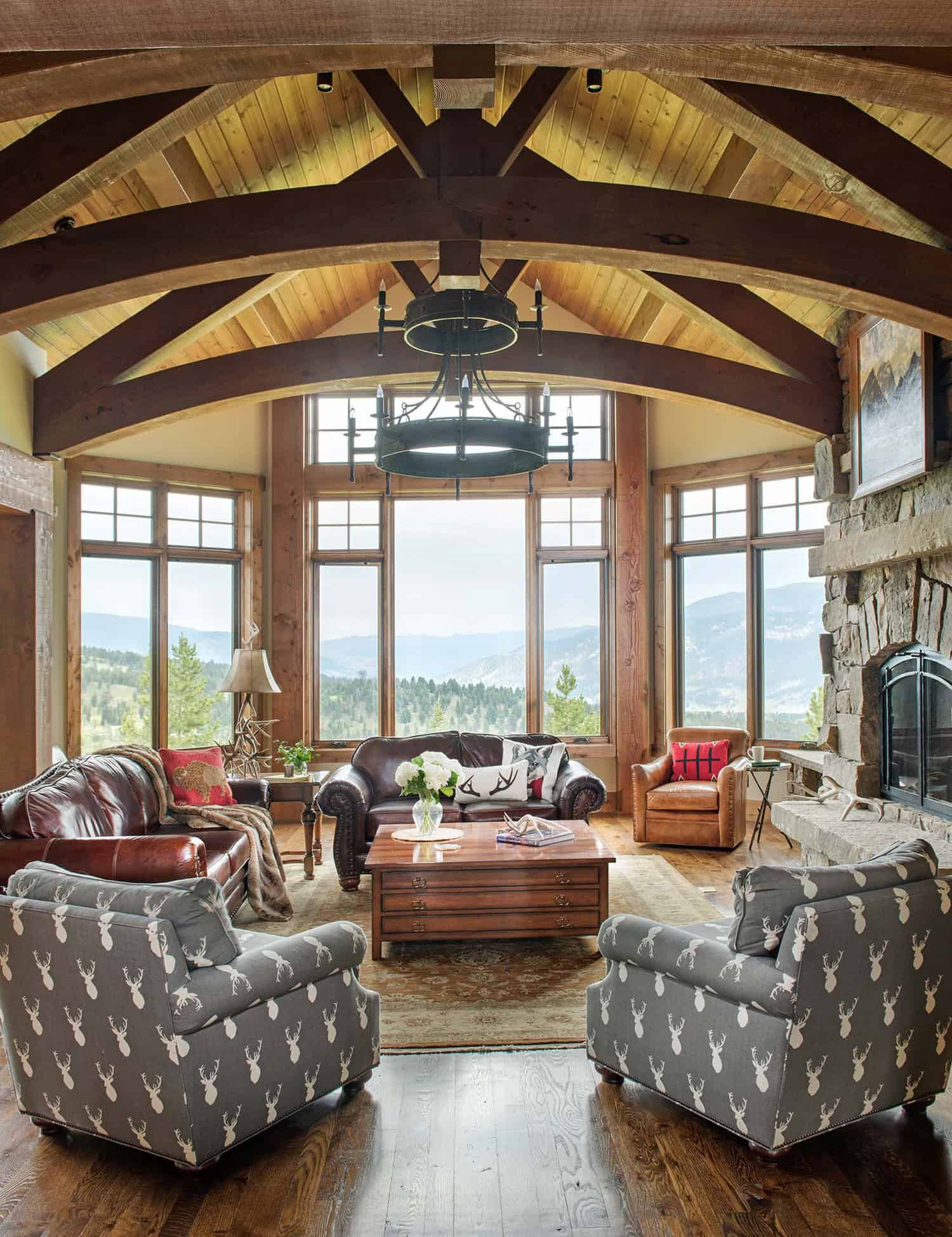 Step into this mountain rustic dream home nestled in the Rocky Mountains