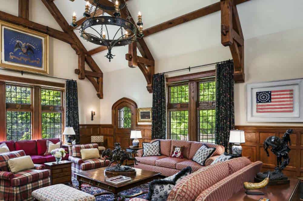 tudor style living room