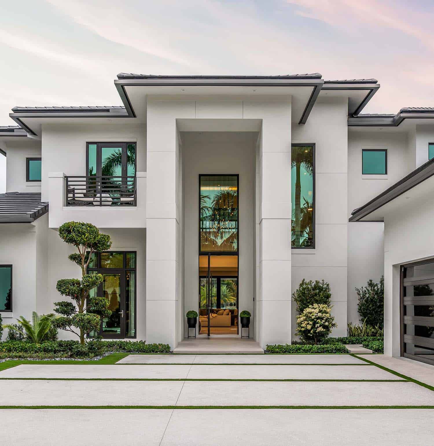 California modern style home exterior