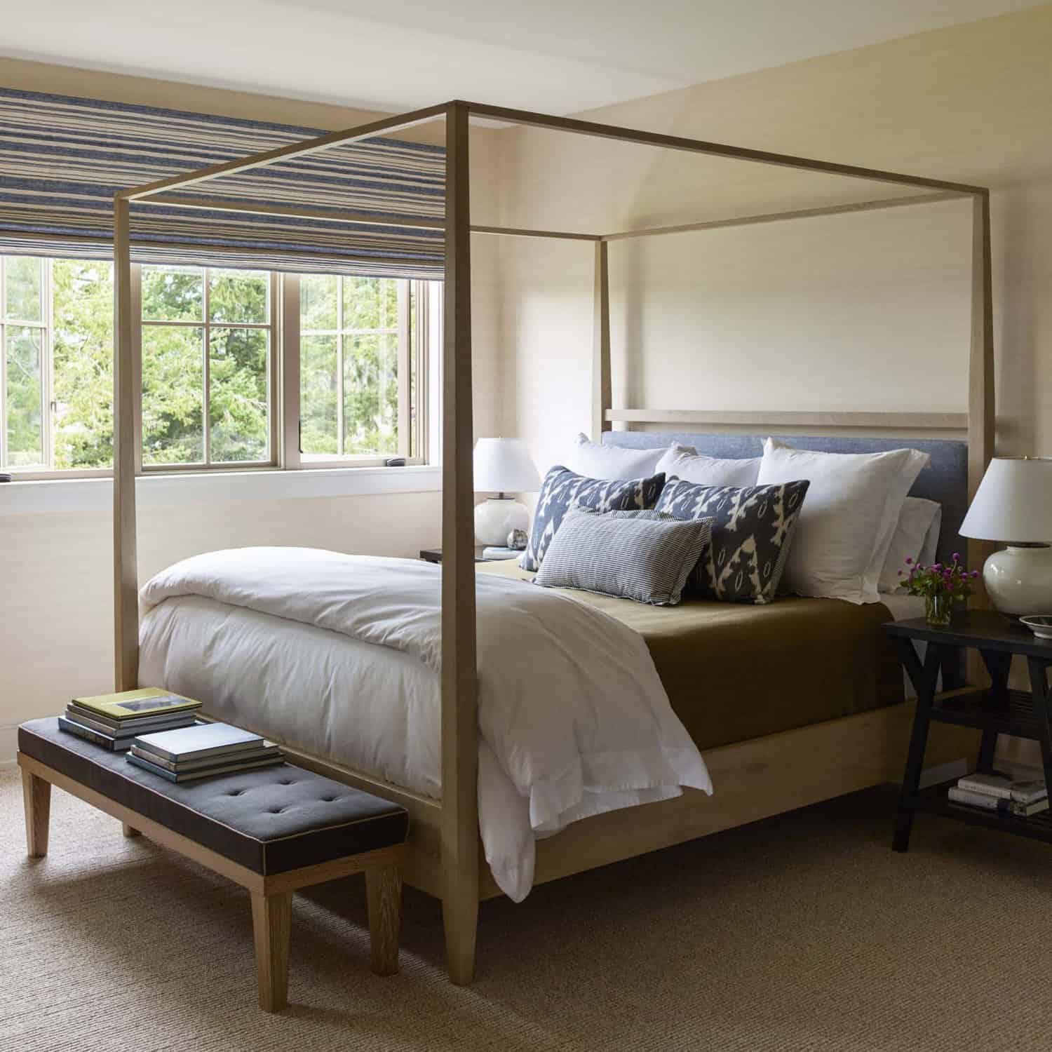 contemporary coastal style bedroom