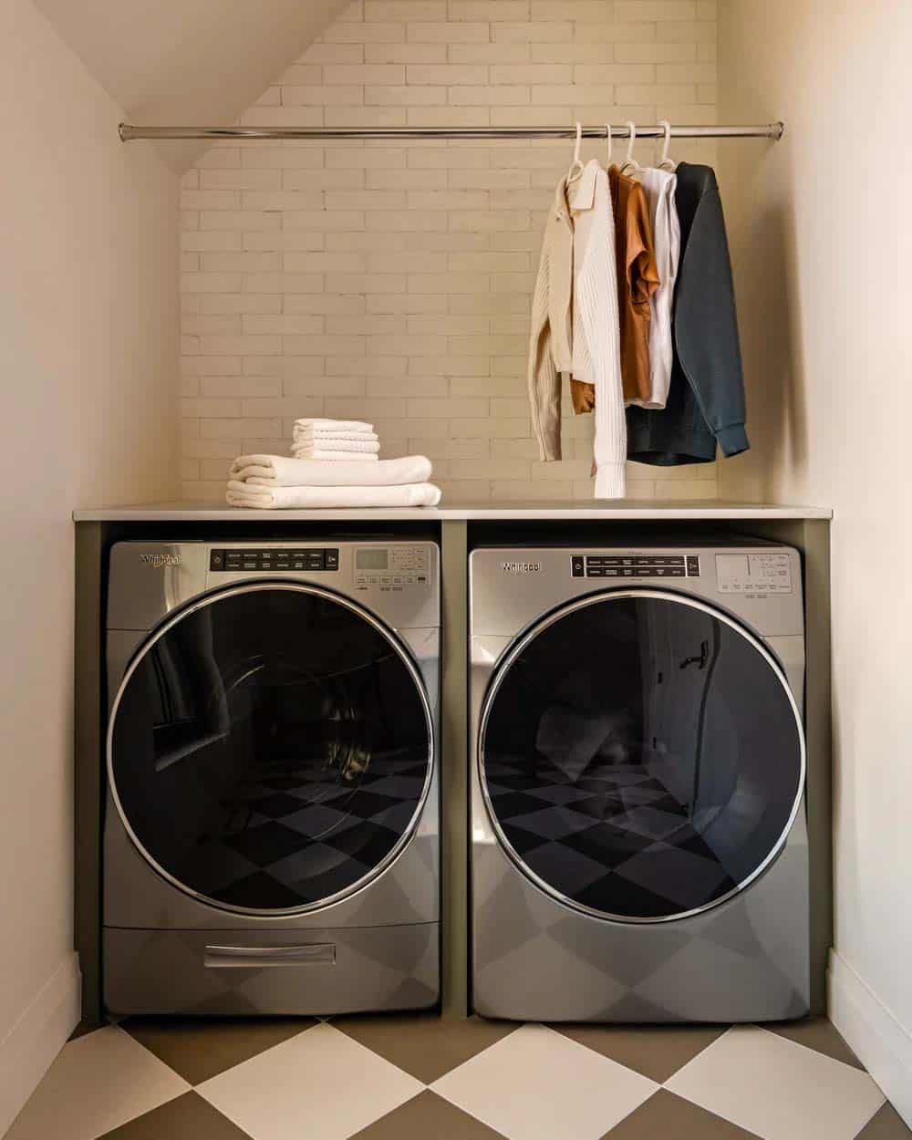 contemporary laundry room