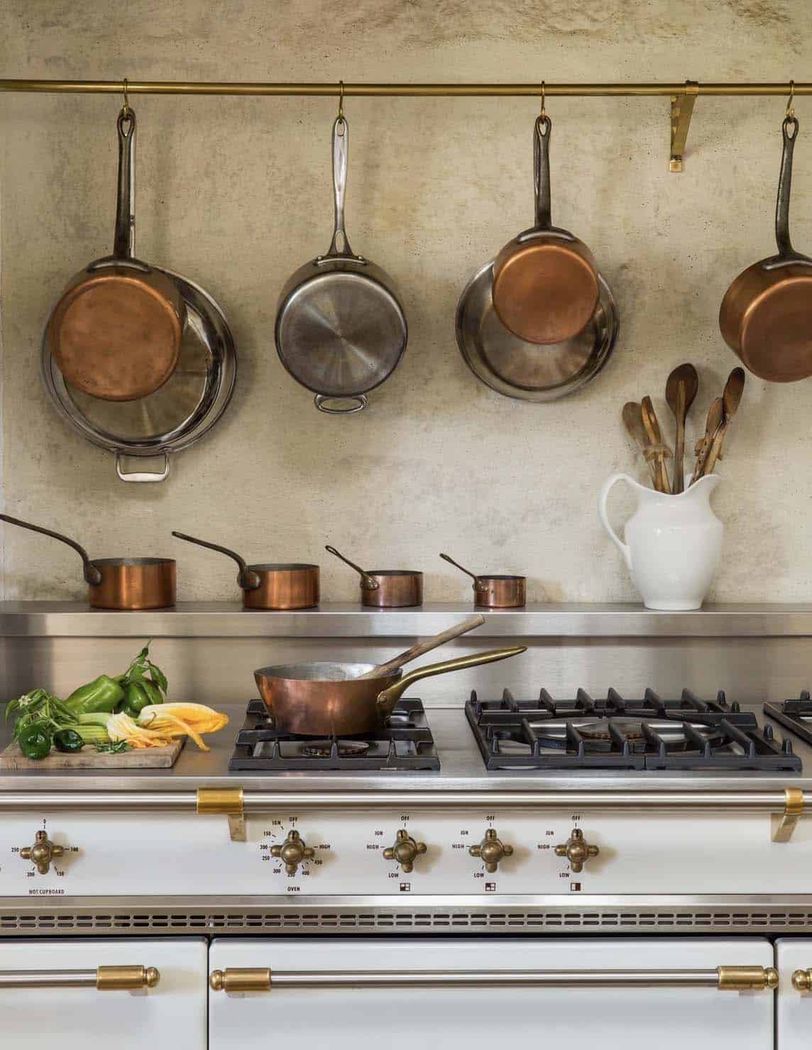 European-inspired kitchen range detail