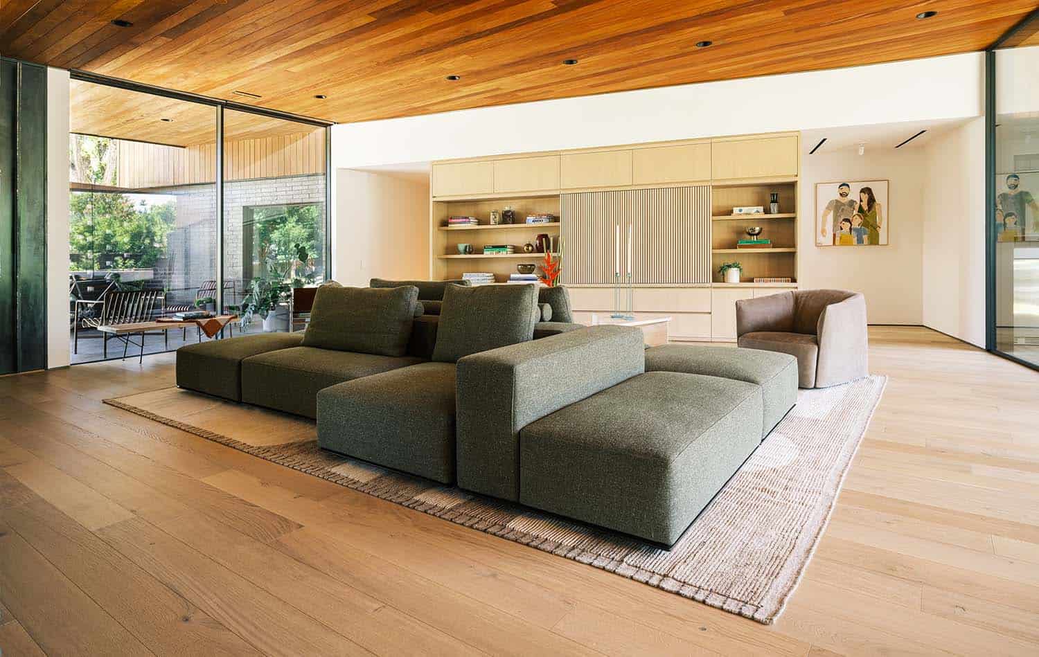 mid-century modern living room