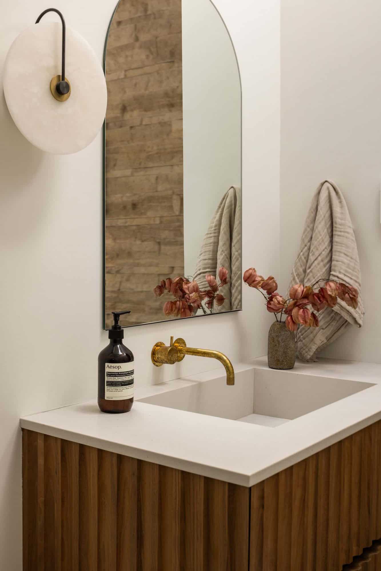 midcentury modern bathroom vanity