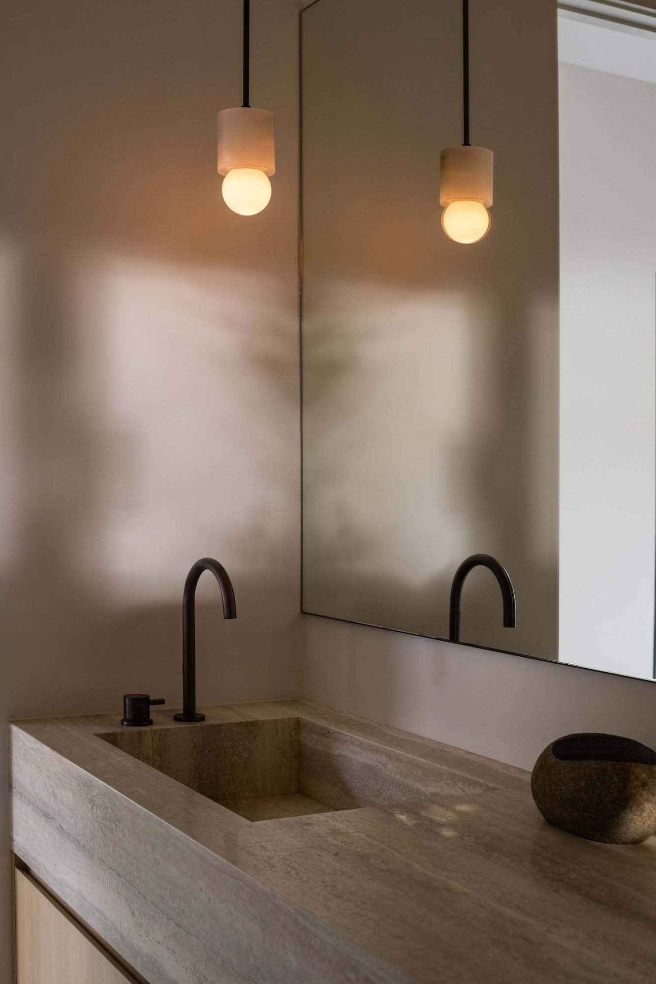 midcentury modern bathroom vanity