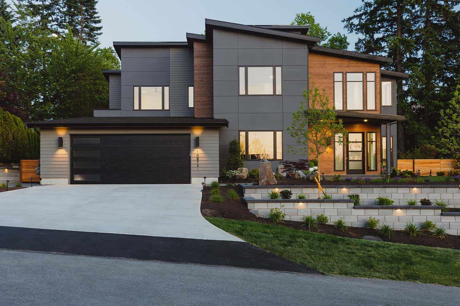 Clean lines define this spectacular forever home in West Bellevue