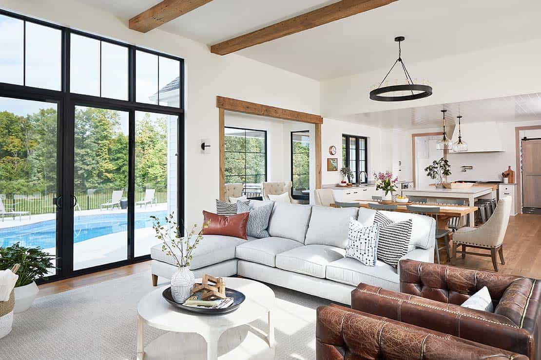 modern farmhouse living room 